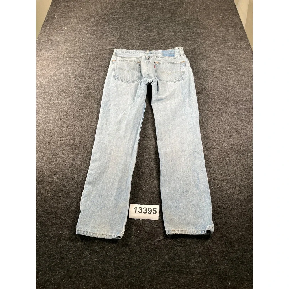 Levi's 511 Jeans Mens 30X30 Blue Denim Cotton Stretch Light Wash Straight Leg